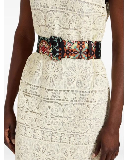 LaDoubleJ Black Patterned Belt