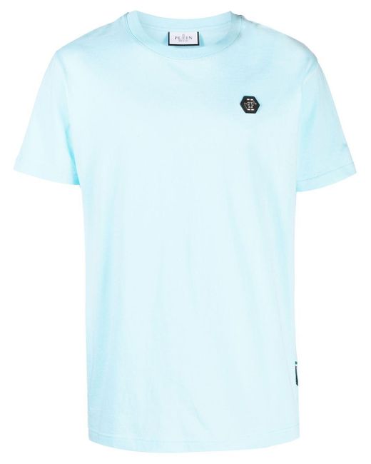 Philipp Plein Teddy Bear Back Print T-shirt in Blue for Men | Lyst