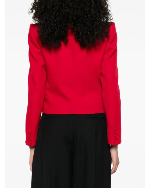 Valentino Garavani Red Buttoned Double-Breasted Blazer