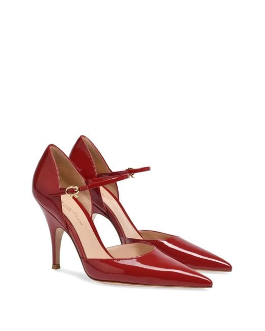 Gianvito Rossi Red Sofia D'Orsay