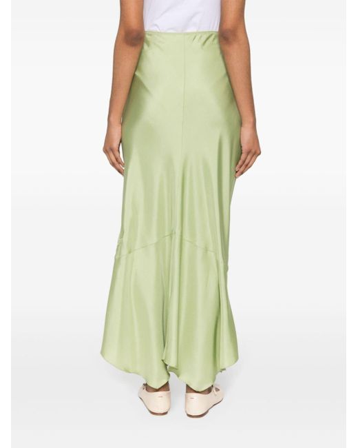 Dorothee Schumacher Green Sensual Coolness Silk Maxi Skirt
