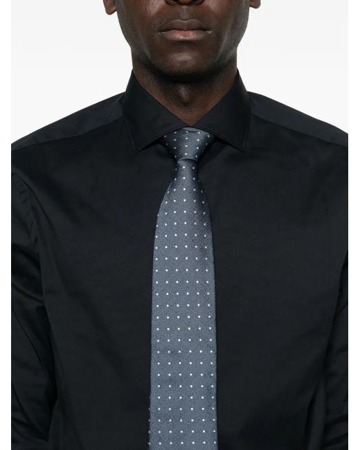 Canali Black Button-Up Shirt for men