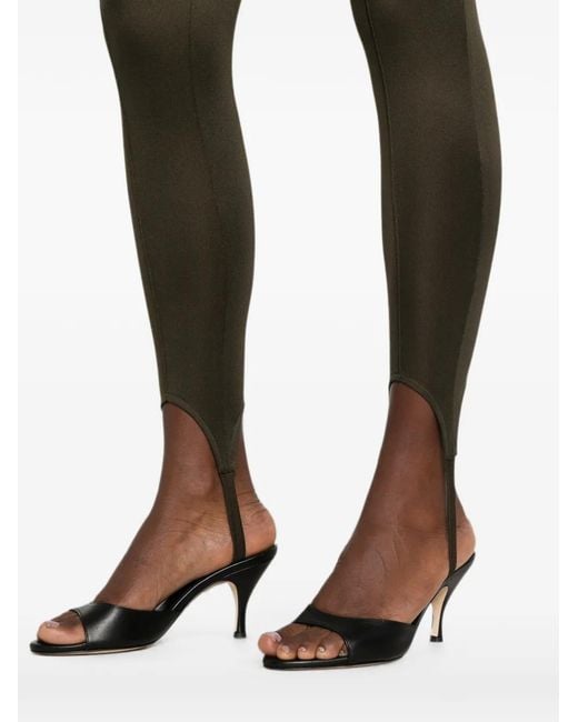 Frankie Shop Green Caserta Stirrup-Cuff Leggings