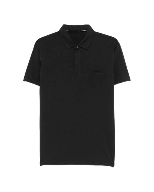 Rrd Black Chest-Pocket Polo Shirt for men
