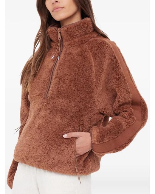 The Upside Brown Harlow Fleece Half-Zip Sweatshirt