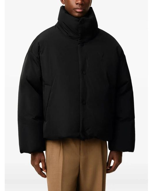 AMI Black Taffetas Ami De Coeur Jacket for men