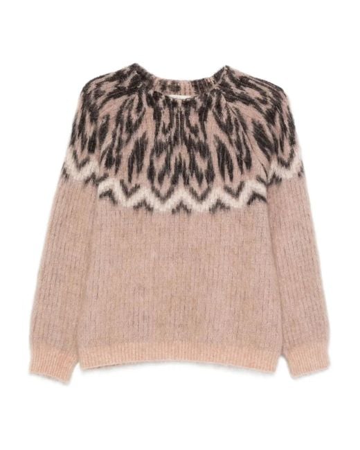 Forte Forte Natural Fairisle Pattern Sweater