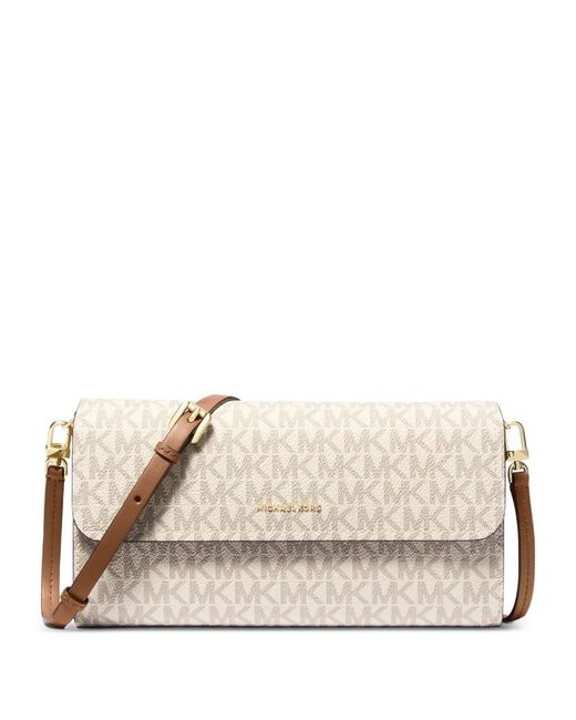 MICHAEL Michael Kors Natural Petit Sac À Bandoulière Jet Set À Logo Imprimé