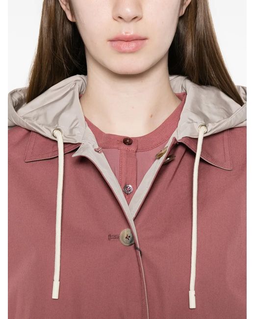 Herno Pink Hooded Pocket Jacket