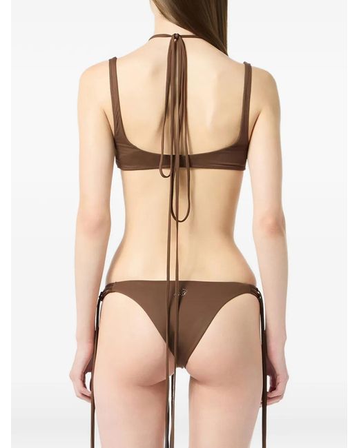Blumarine White Cut-Out Bikini Top