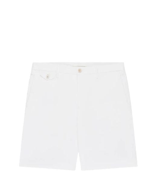 Slowear White Flap-Detail Shorts for men