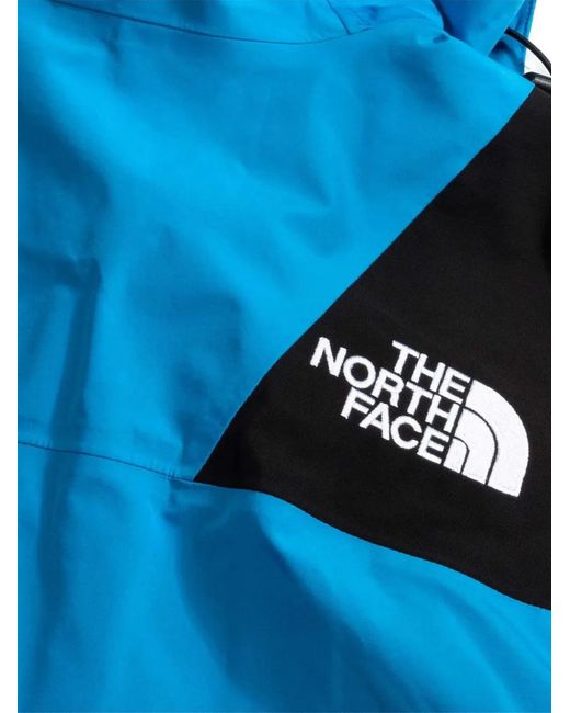 The North Face Blue Logo-Embroidered Hooded Coat for men