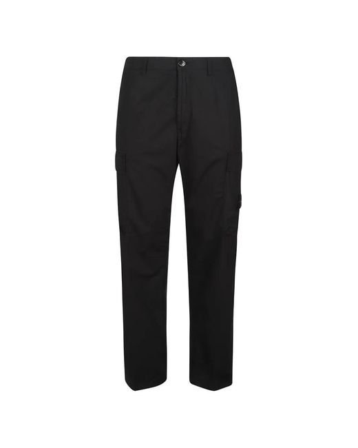Stone Island Black Multiple Pockets Trousers for men
