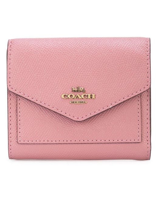 Coach Women's Crossgrain Leather Wyn Small Wallet - Candy Pink