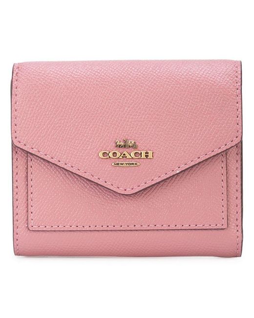 COACH Pink Small Envelope Wallet