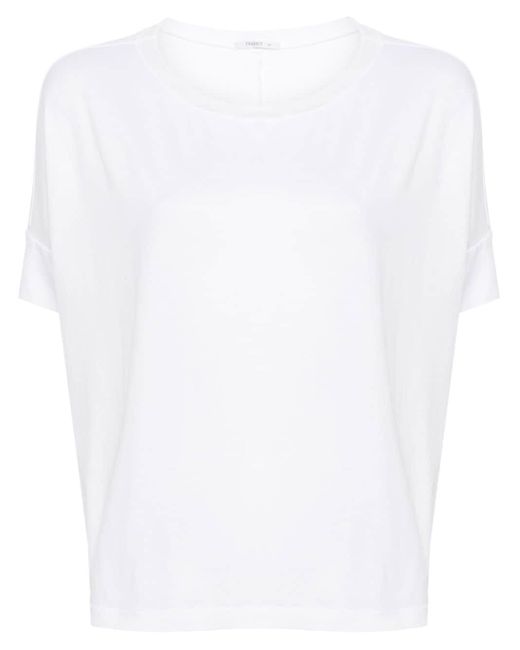 Transit White T-Shirt mit tiefen Schultern