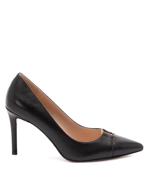 Twinset Brown High Heeled Leather Court Shoes