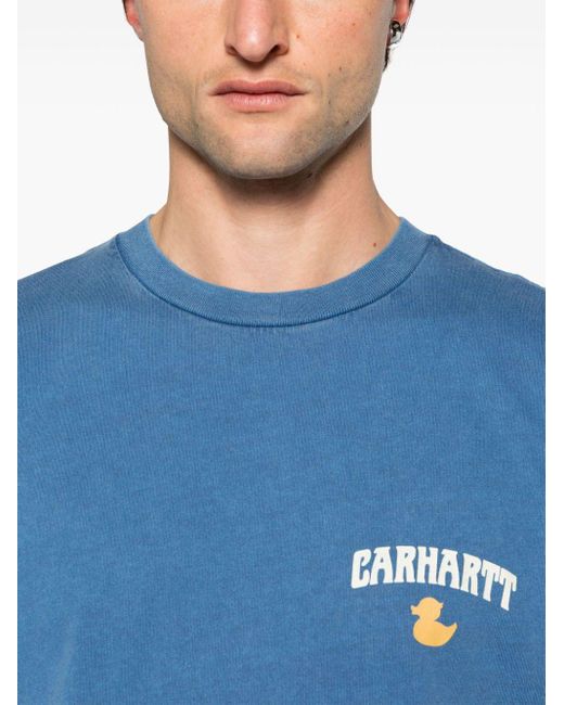 Carhartt Blue Duckin' Cotton T-shirt for men