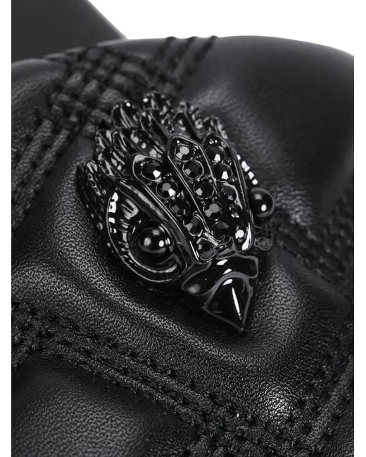 Kurt Geiger Black Meena Quilted Sandals