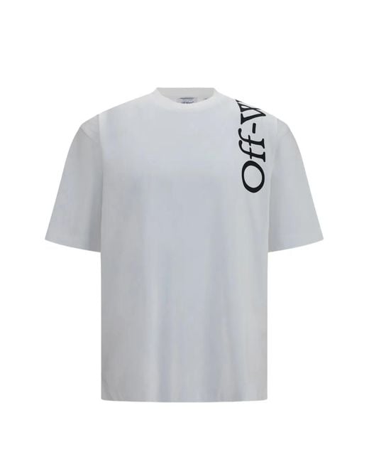 Off-White c/o Virgil Abloh Gray Vertical Bookish Skate T-Shirt for men