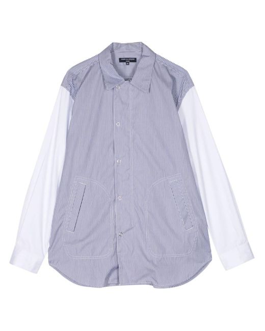 Comme des Garçons Purple Stripe-print Poplin Shirt for men