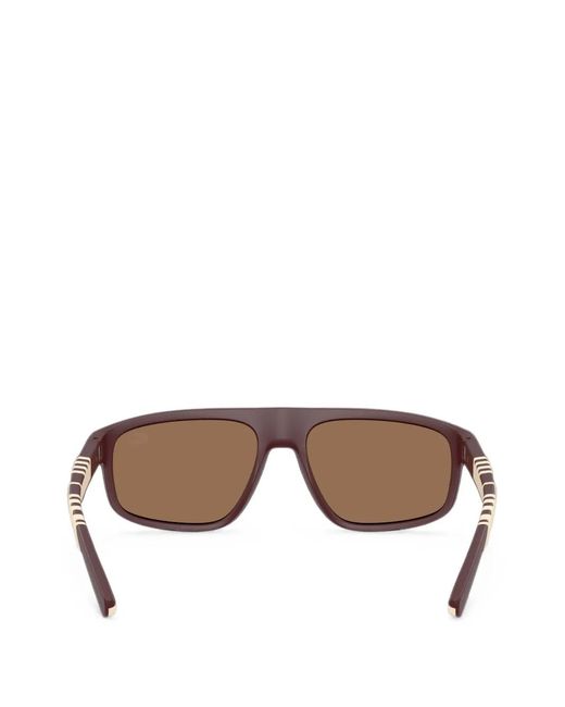 Burberry Brown Knight Rectangular-Frame Sunglasses for men
