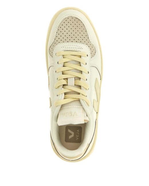 Veja Natural V-10 Leather Sneakers