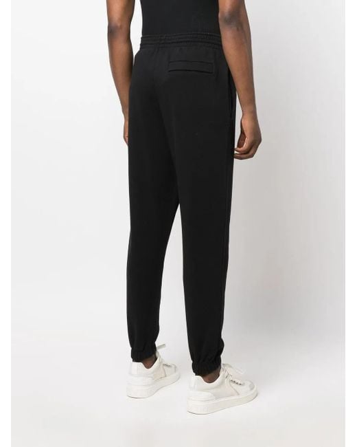 Martine Rose Black Logo-Print Slim-Fit Track Pants