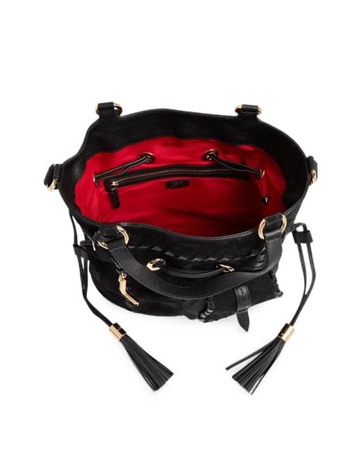 Lancel Black Sac Seau Premier Flirt Médium En Cuir