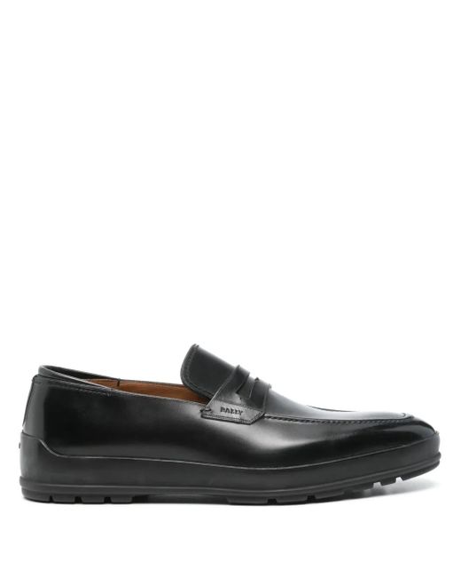 Bally Black Leather Loafers for men