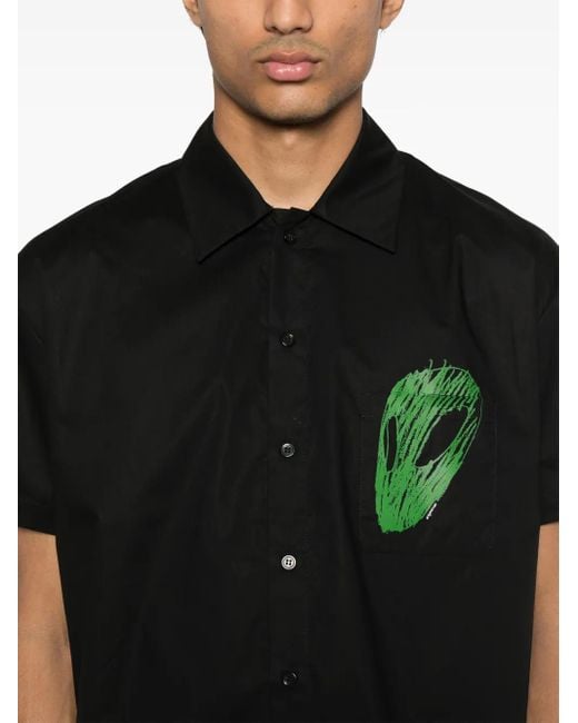 Coperni Overhemd Met Print in het Black voor heren