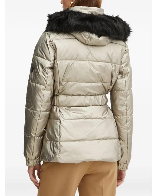 Morgan Natural Hooded Belted Jacket