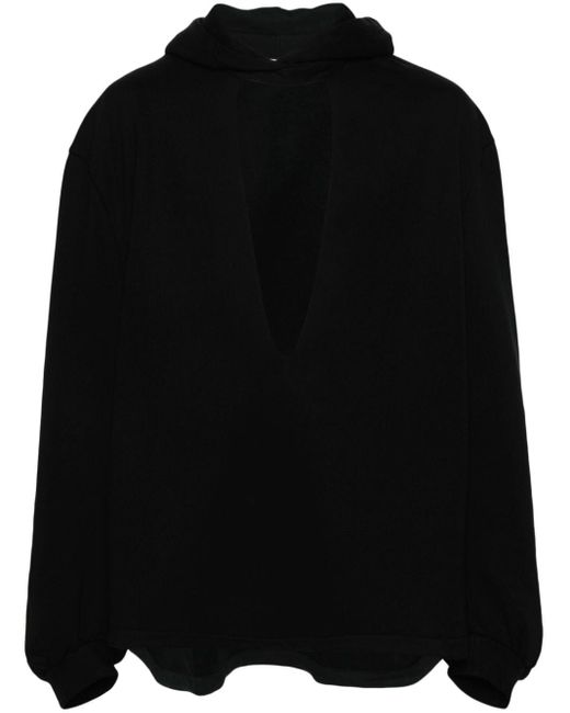 Sudadera con capucha y escote en V Random Identities de color Black