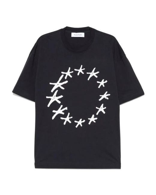 メンズ Etudes Studio Relax Stars Tシャツ Black