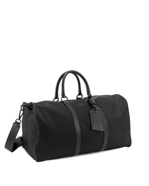 Kiton Black Double-Handle Duffel Bag for men