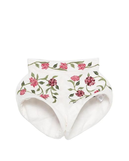 Agua Bendita White Gatti Quebrada Floral Shorts