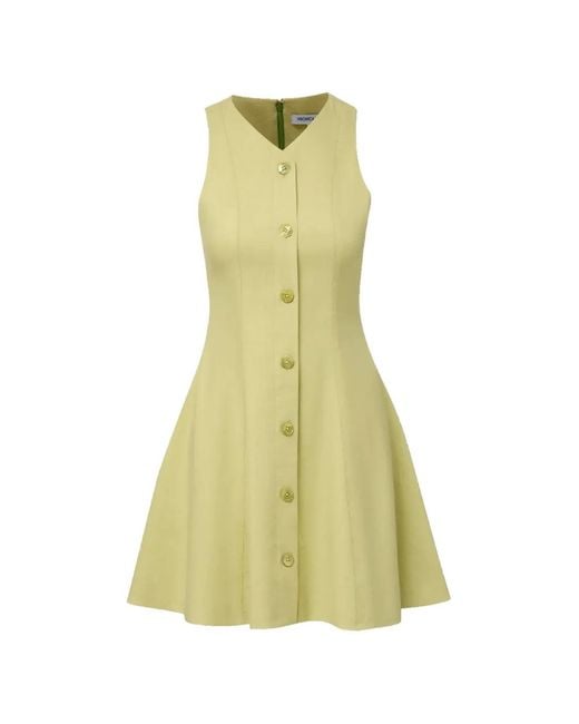 Veronica Beard Green Steiner Button-Front Mini Dress