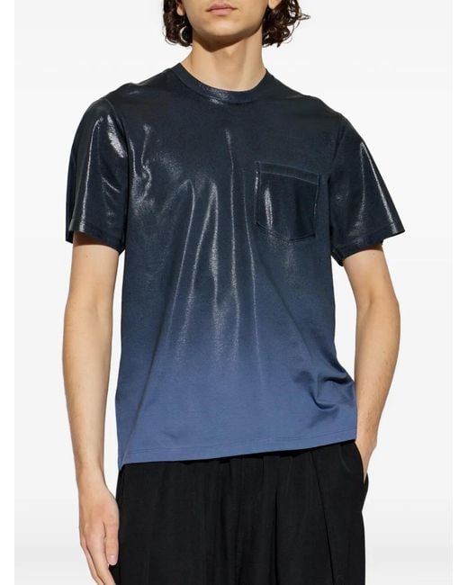 Maison Margiela Chest-Pocket T-Shirt in Blue for Men | Lyst