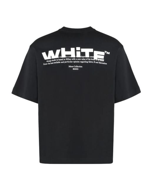 Off-White c/o Virgil Abloh Logo-Print T-Shirt in Black for Men Lyst