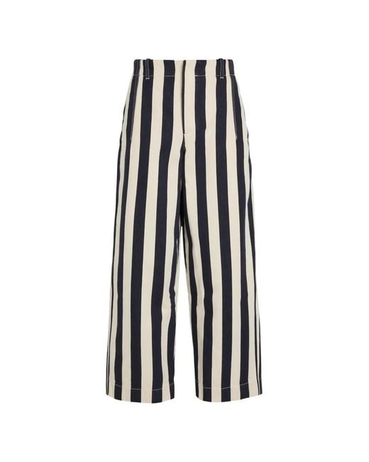 Jacquemus White Parasol De-Nîmes Cropped Jeans