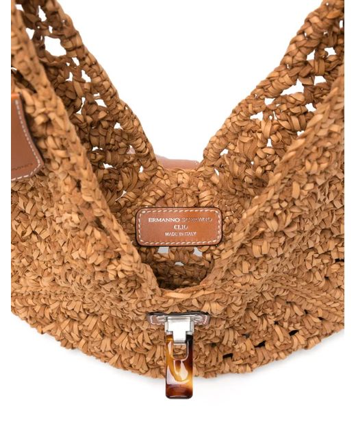 Ermanno Scervino Brown Clio Leather Shoulder Bag