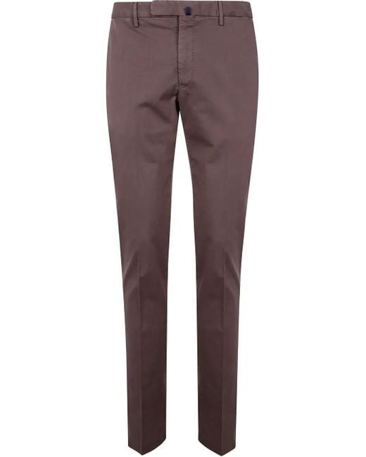 Incotex Purple Slim-Cut Chino Trousers for men