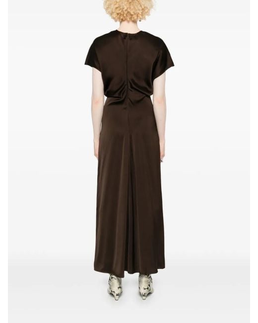 Totême  Brown Slouch Waist Dress