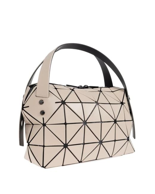 Issey Miyake Metallic Small Boston Geometric-Pattern Tote Bag