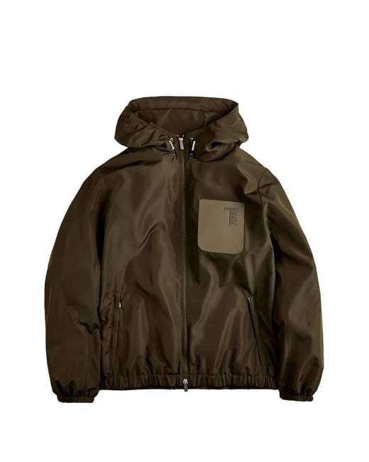 Tod's Brown Hooded Jacket for men