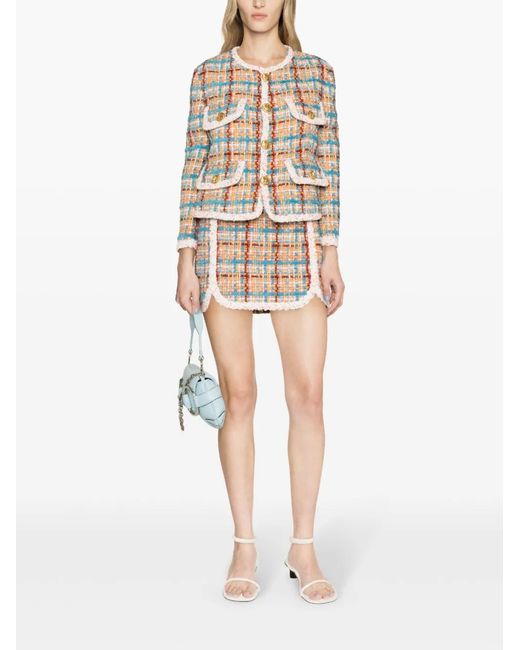 DSquared² White Upper East Side Tweed Jacket