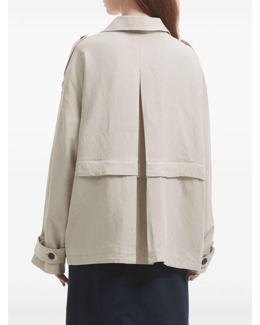Izzue Natural Single-breasted Layered Jacket