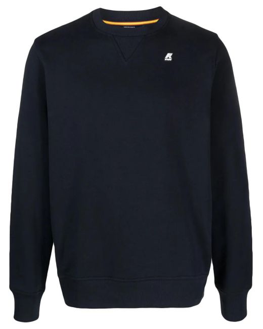 K-Way Sweater Met Logopatch in het Blue voor heren