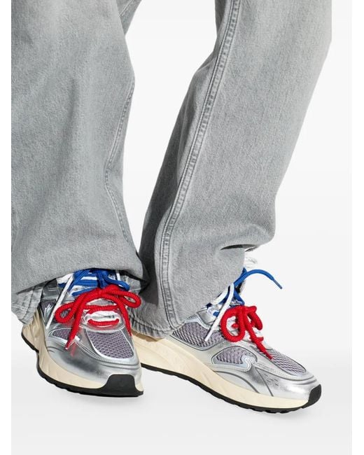 DSquared² White Sprinter Mesh Panelled Sneakers
