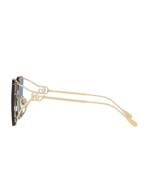 Gucci Blue Square-Frame Sunglasses